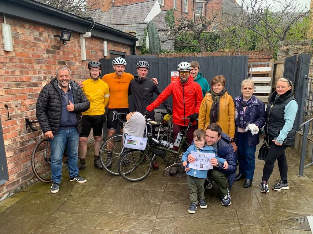 St Ann’s Hospice supporter has phoned home after cycling from Manchester to Abersoch on (extra-terrestrial) fundraising mission