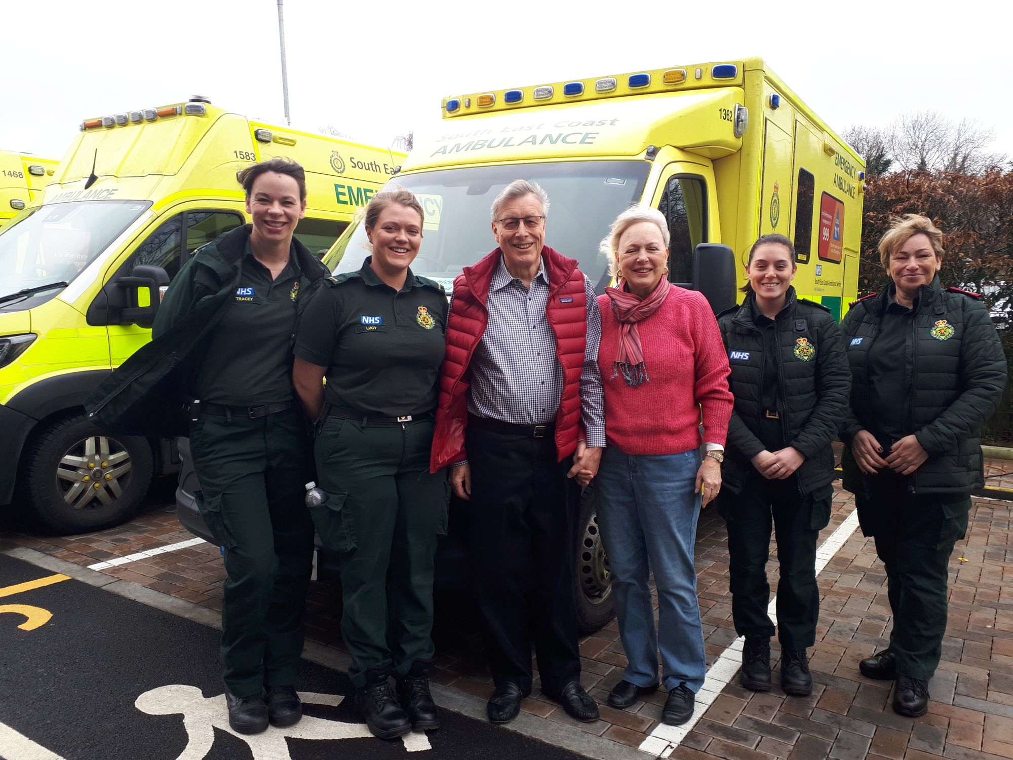 Reigate man encourages everyone to learn CPR after he's reunited with his lifesavers