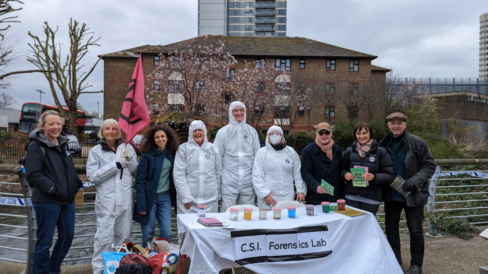 Extinction Rebellion Wandsworth demanding action on river pollution
