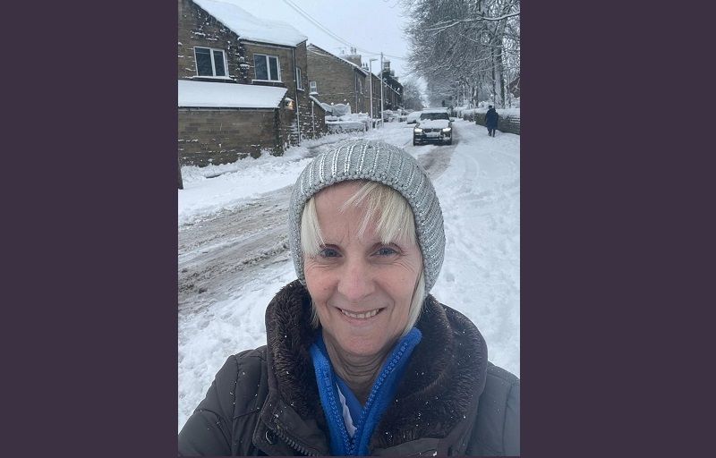 Huddersfield carer walks five miles through arctic conditions to support community
