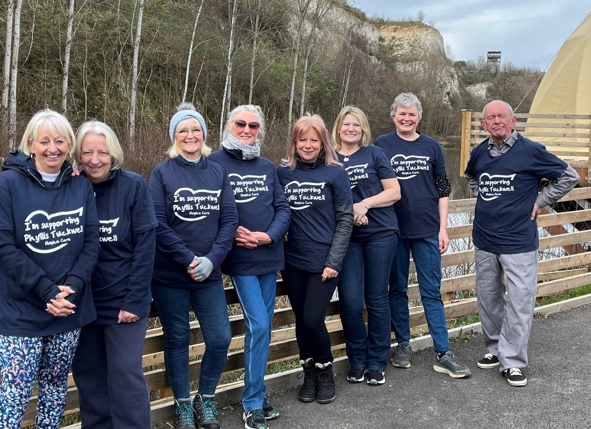High-flying fundraisers take on Bluewater zipline for Phyllis Tuckwell