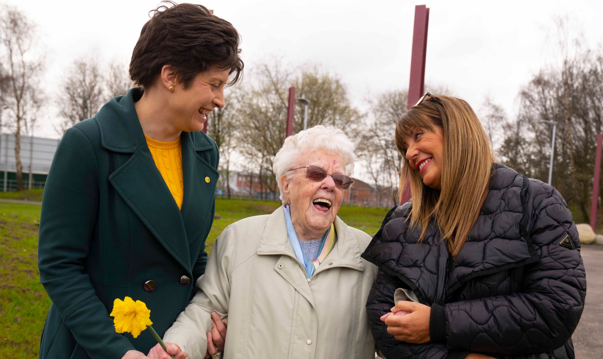 Bridgeton resident and former lollipop lady, 100, opens £1m green space