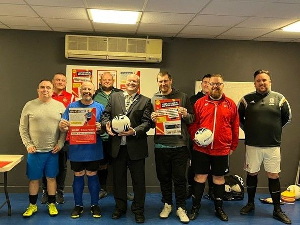 Halstead men's football club loses combined weight of 390kg in one year