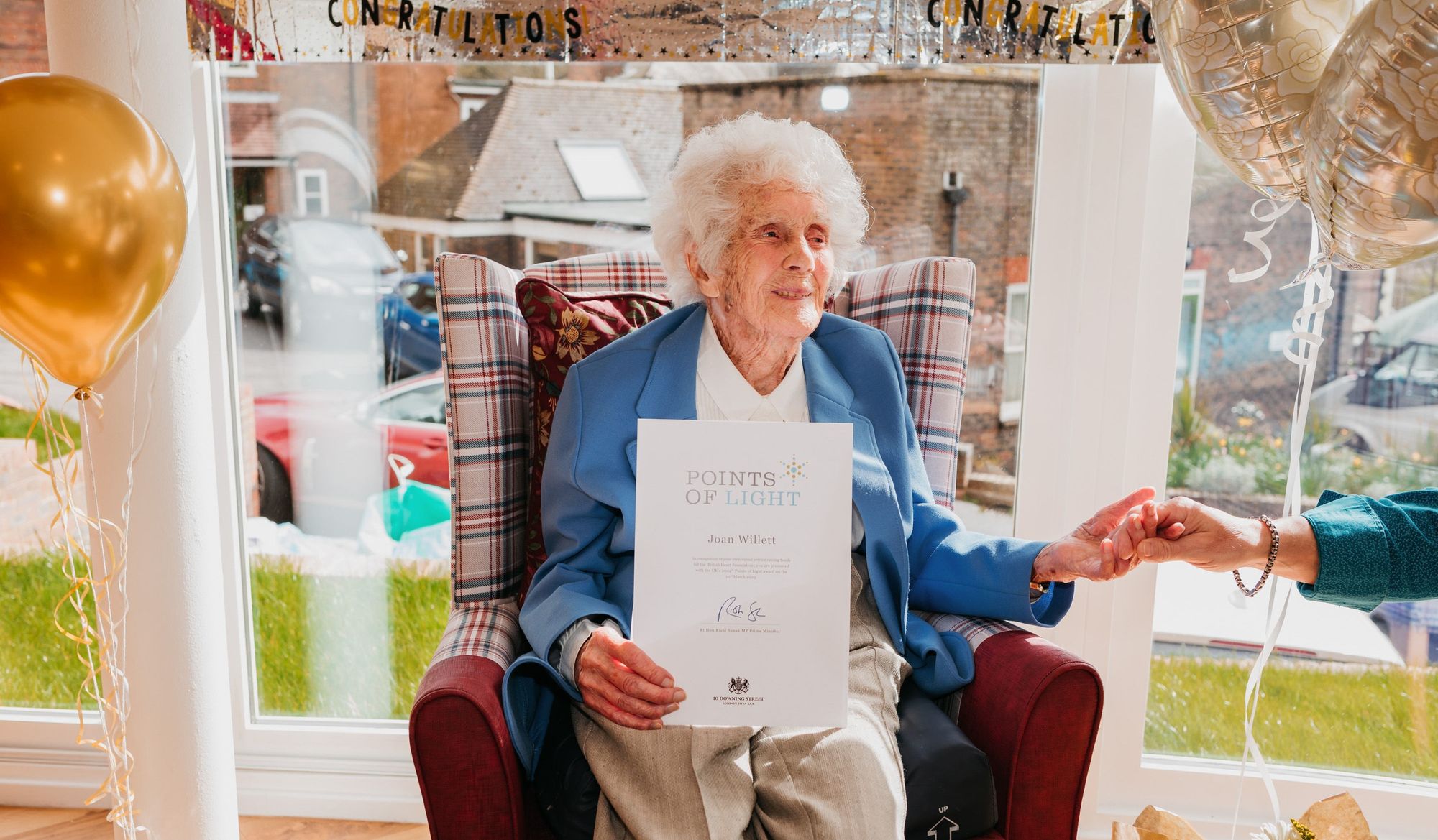 Fundraiser, 106, inspired by Captain Tom 'flattered' to win award from PM