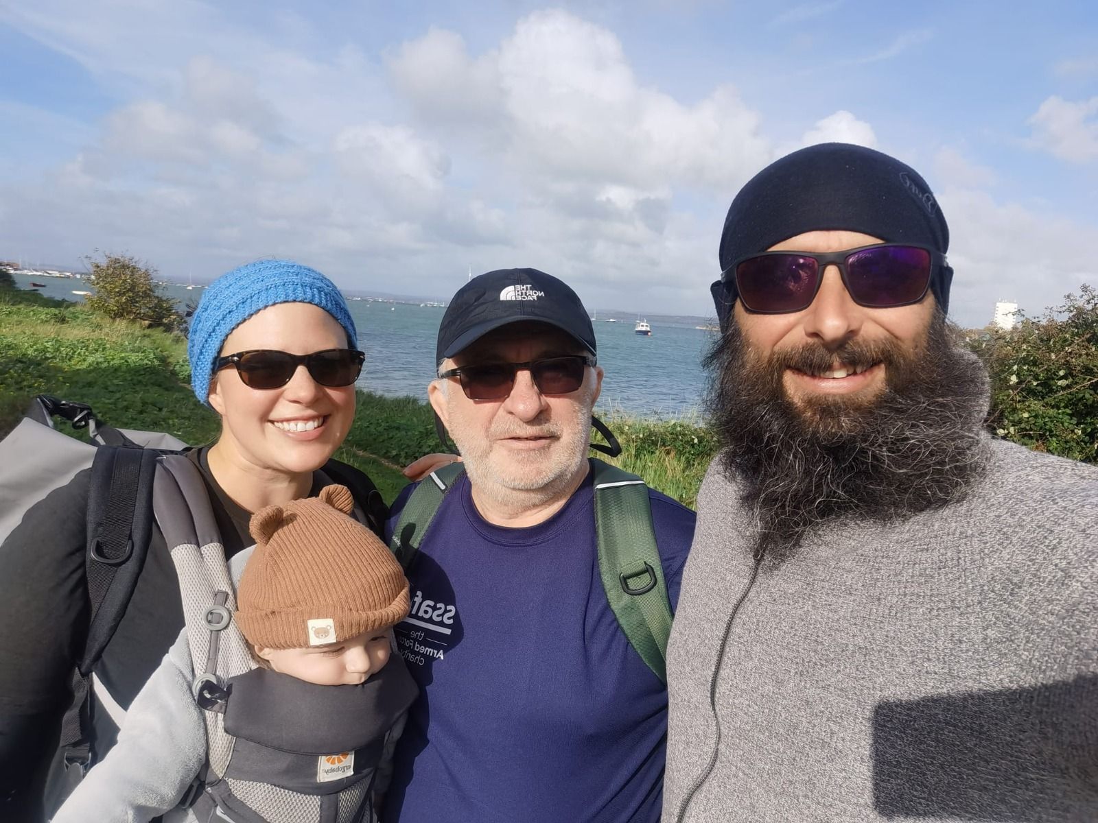 Epic UK coastline walkers give Portsmouth’s ‘Mr Munro’ a boost