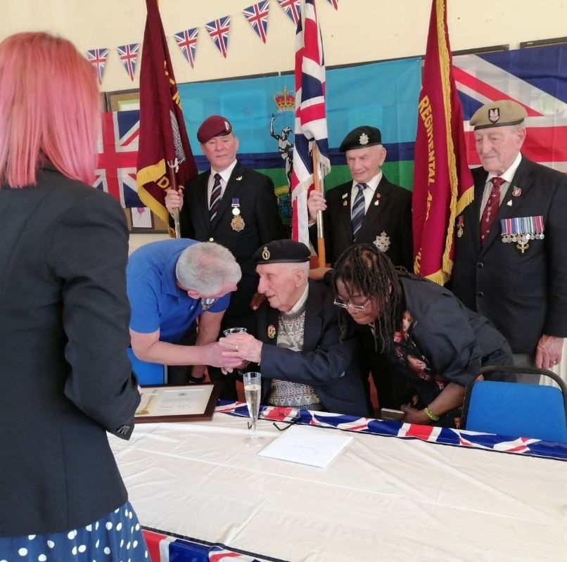 Rochdale World War Two veteran celebrates 100th birthday