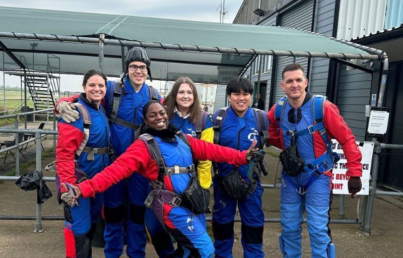 Six solicitors brave 15,000ft aeroplane jump for Kids Inspire