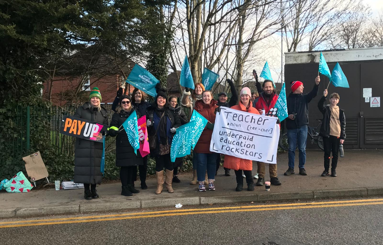 Rochdale teachers walk out once again in long-running pay dispute