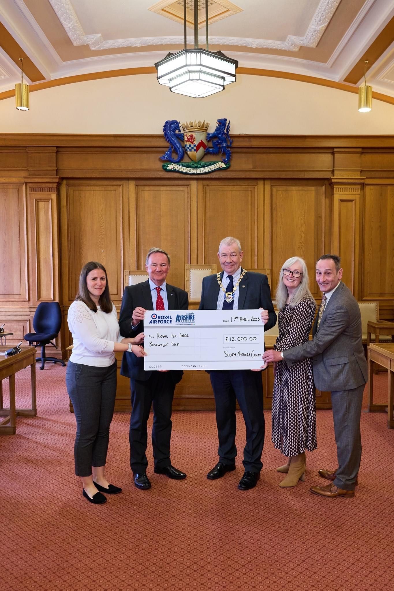 Bereaved South Ayrshire families help support Royal Air Force members and veterans