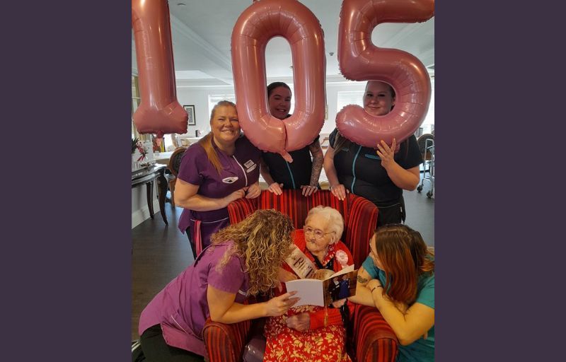 105-year-old Vera says 'live a spiritual life and be kind to others'