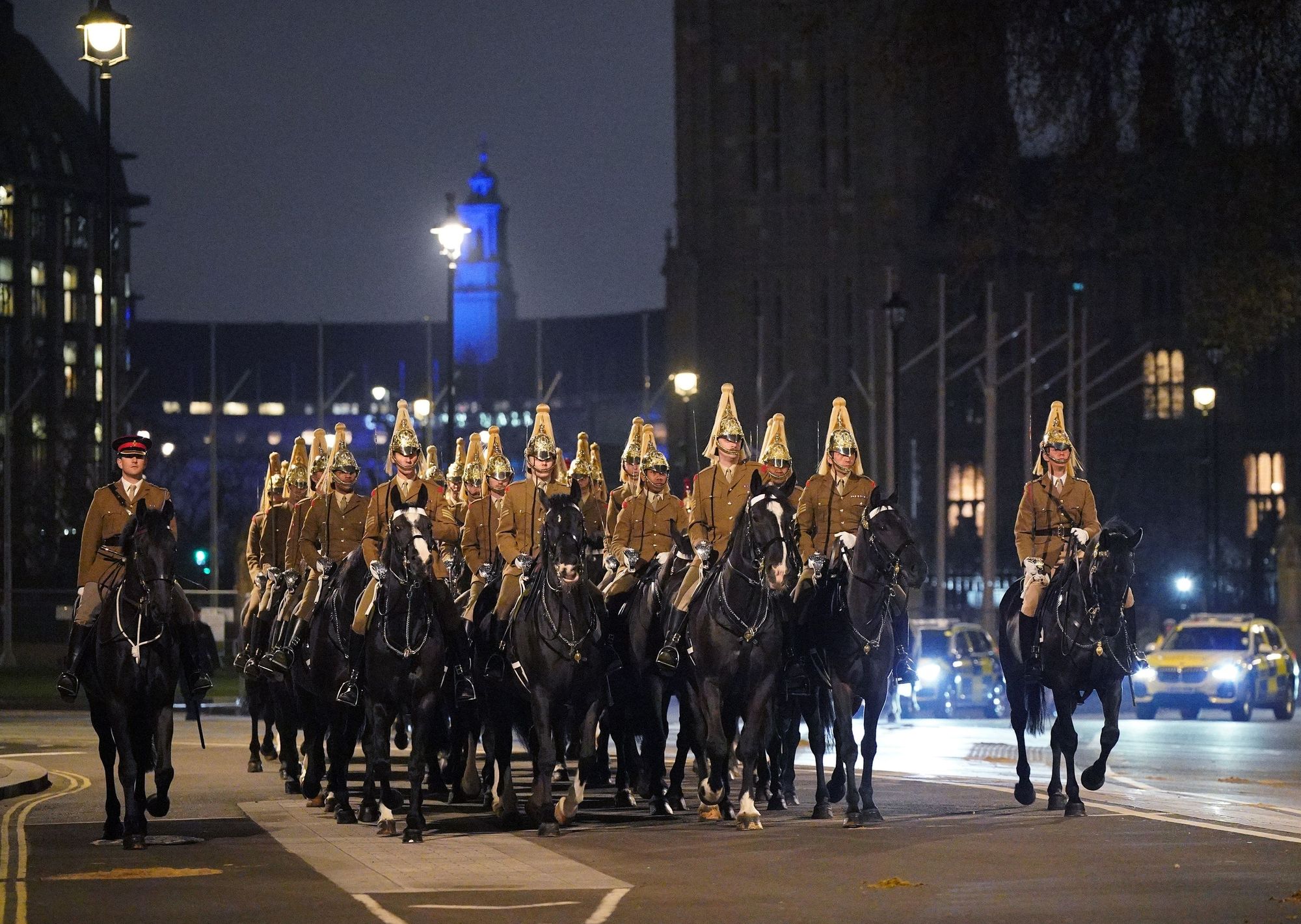 Midnight rehearsal for King's coronation sees military march through deserted streets