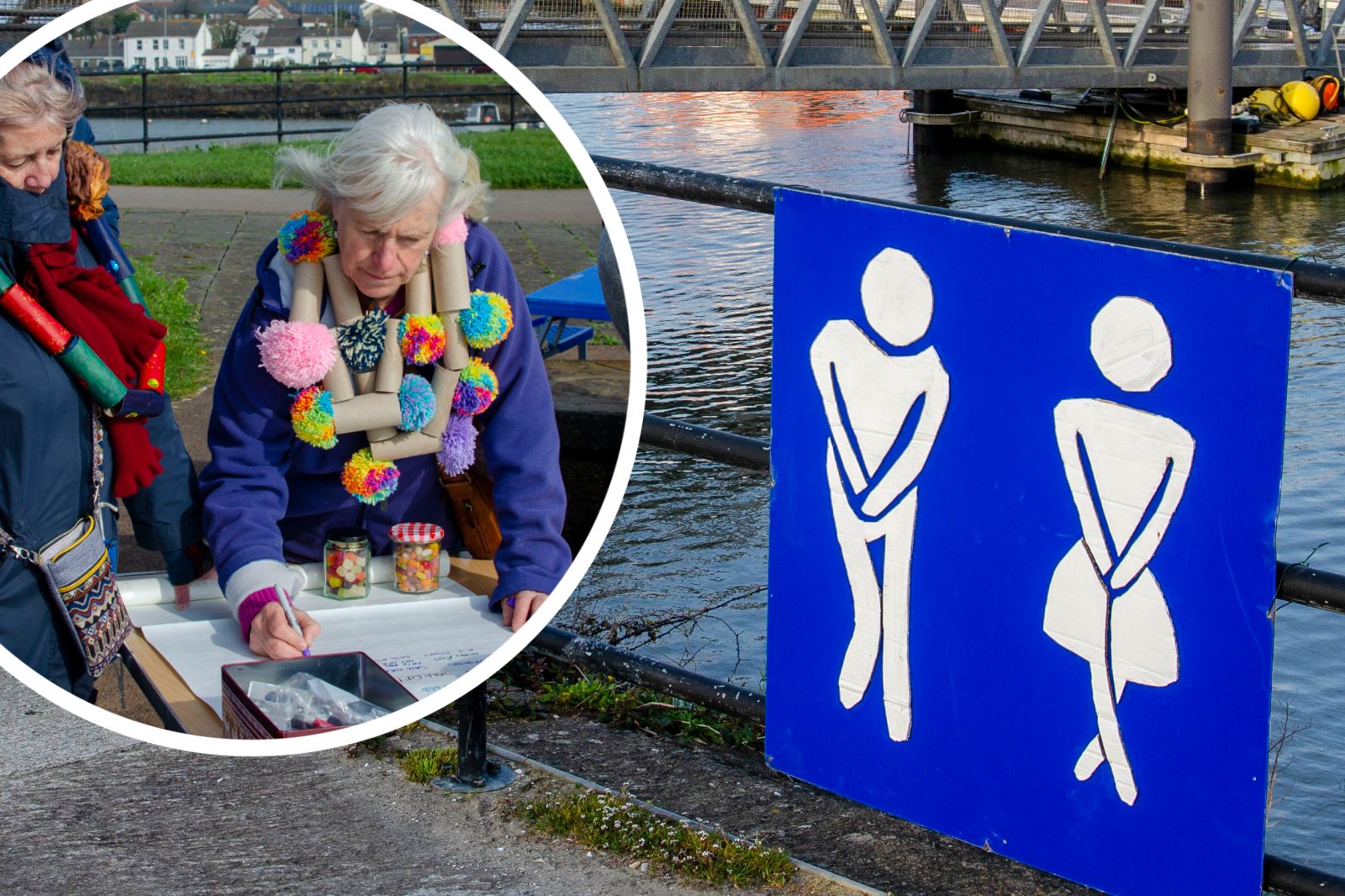 Easter Sunday campaign held at Burry Port Harbour over lack of toilets