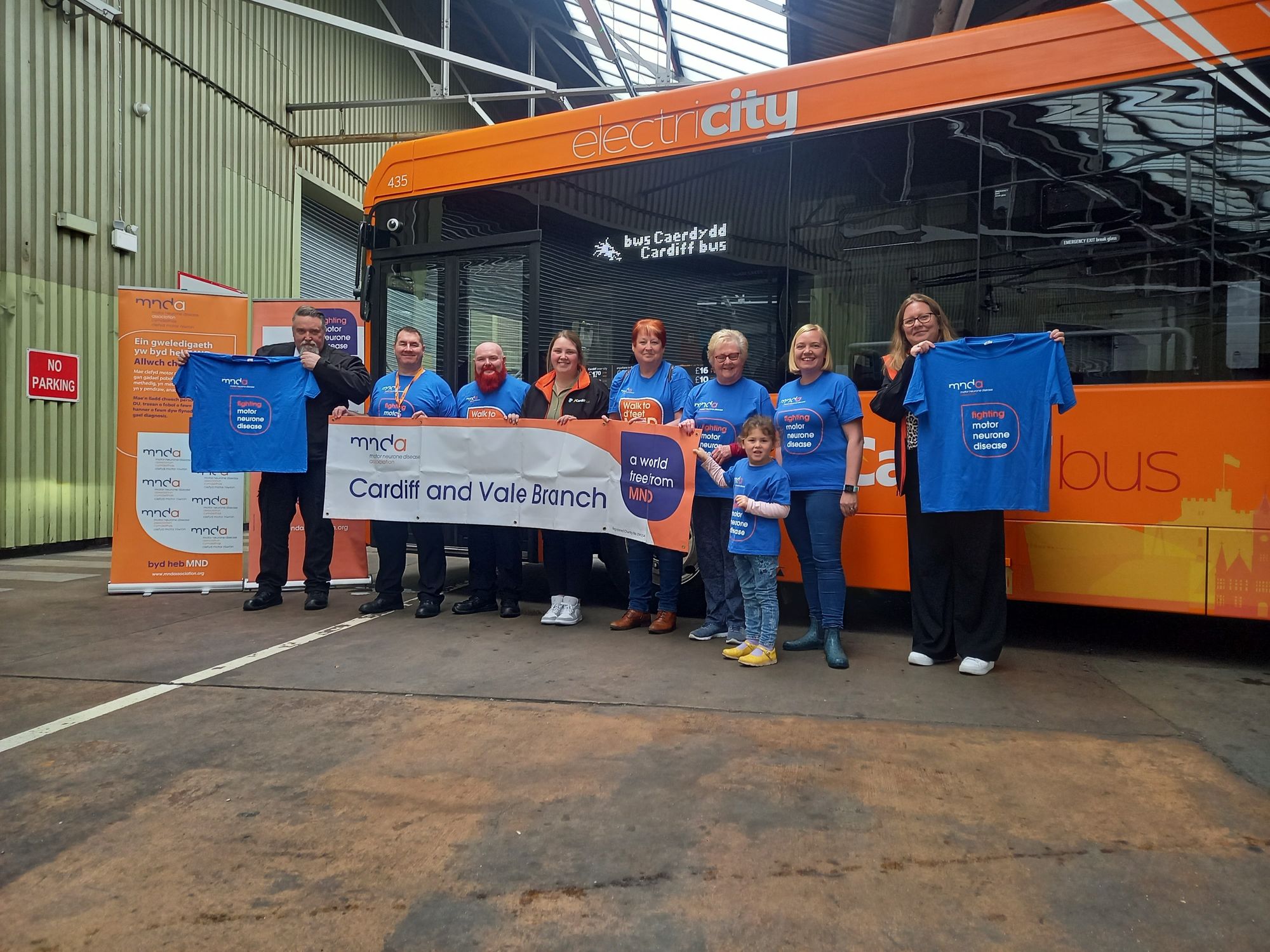 MNDA announced as charity partner for Cardiff Bus