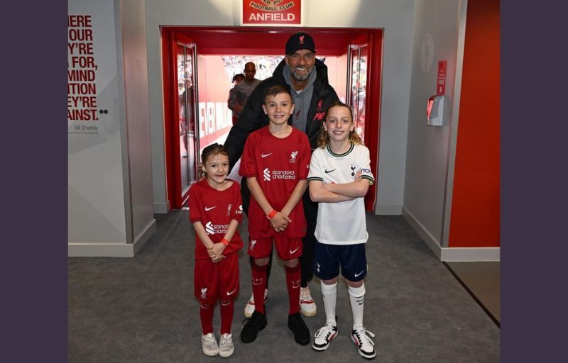 Wigan boy, 11, lives his Liverpool FC dream alongside football hero