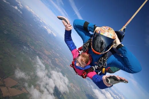 Kent brain tumour patient skydives for her mum diagnosed with same disease