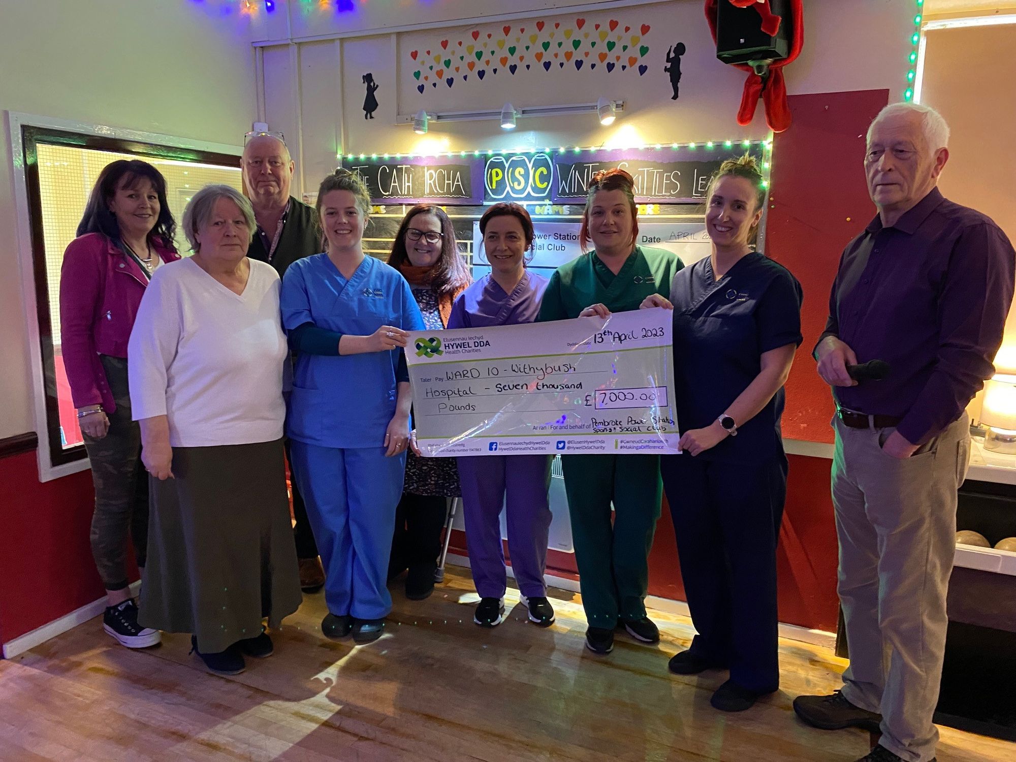 Power station club face a chilly challenge for Withybush Hospital