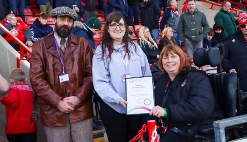 Wrexham football club land yet another award - this time for their autism support
