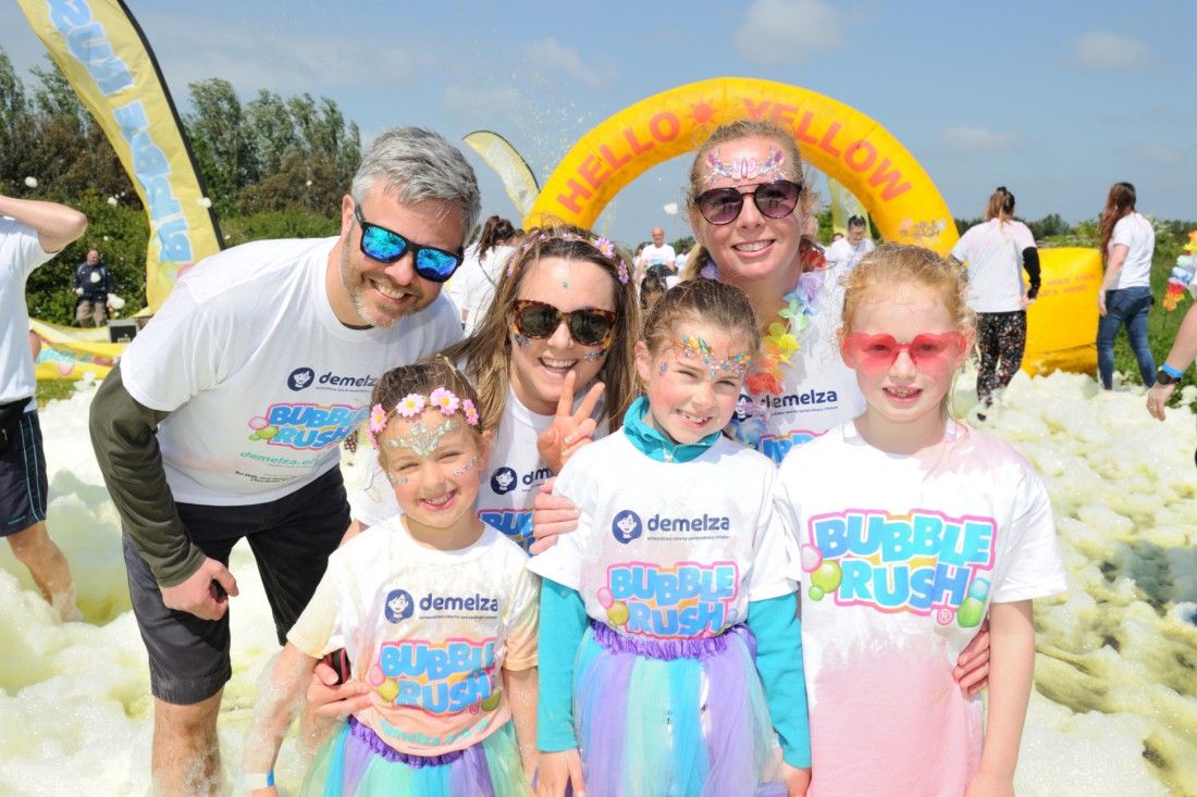 Frothy fun in Deal at the first of three fundraising Bubble Rush events