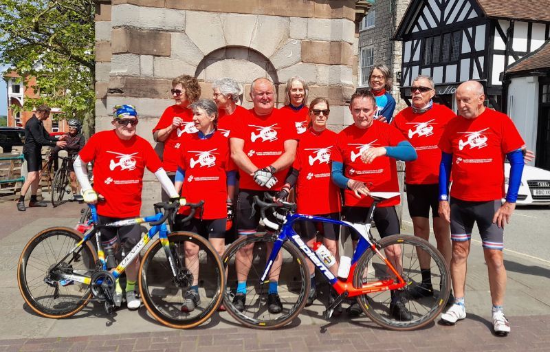 Ruthin cyclists to tackle 360-mile challenge to keep air ambulances in the sky