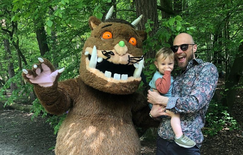 Children and families meet the Gruffalo at Thorndon Country Park