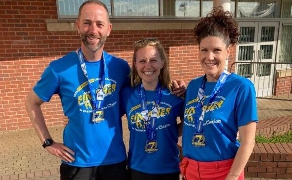 School staff tackle Rob Burrow Leeds Marathon challenge