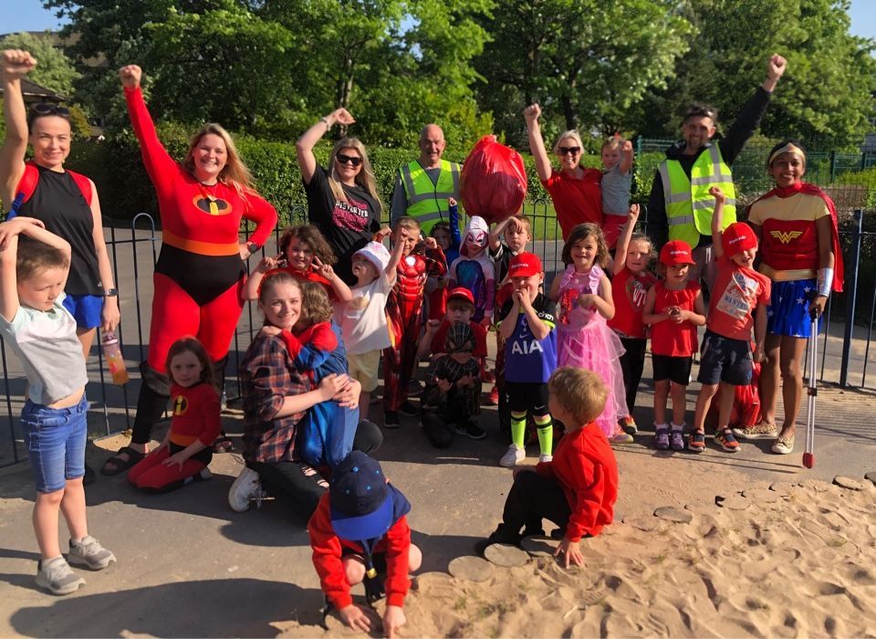 Llanelli Scouts dress as superheroes for litter pick