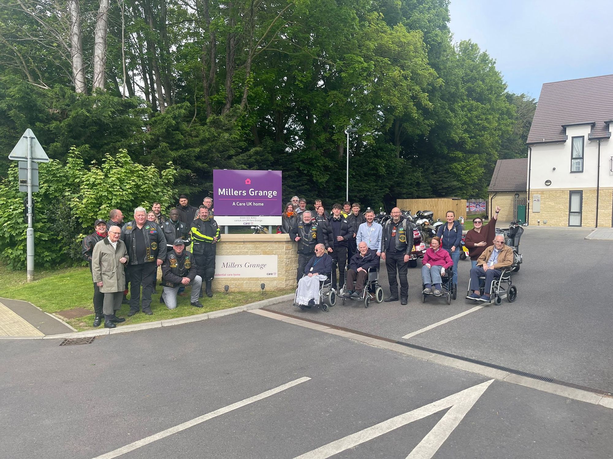 Care home motorbike meet-up raises money for Dementia UK