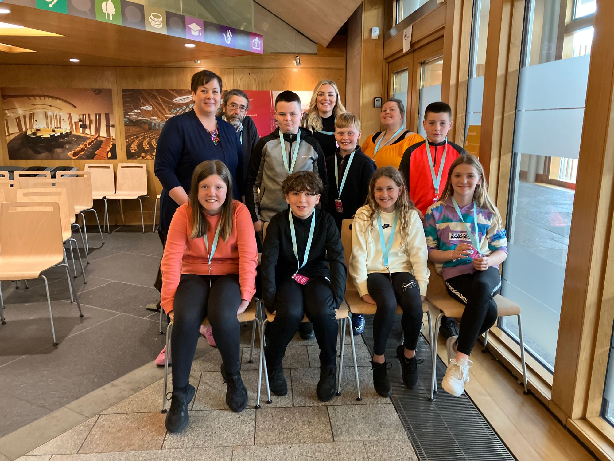 Elena Whitham MSP welcomes Ayrshire pupils to the Scottish Parliament