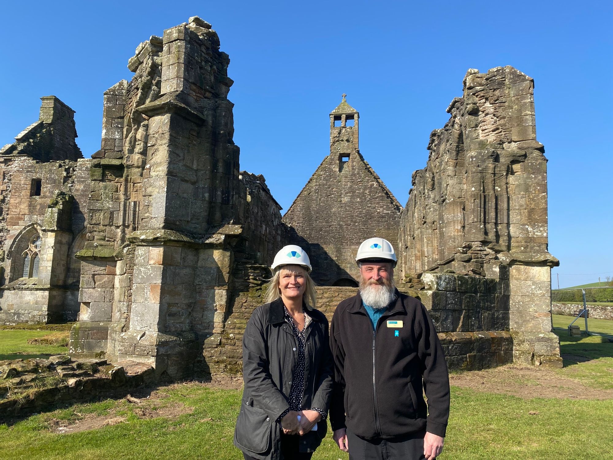 MSP Sharon Dowey visits ancient Maybole Abbey