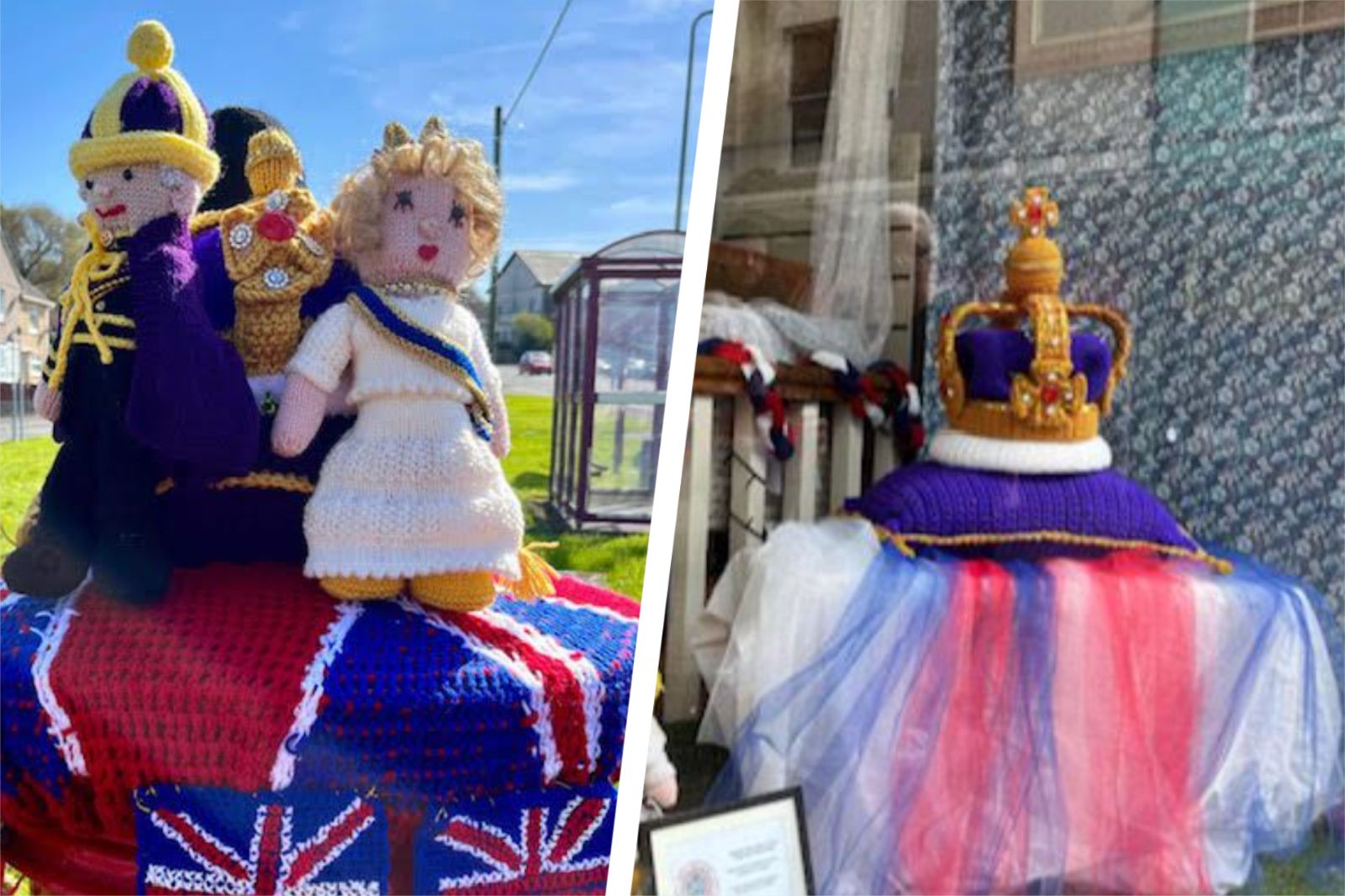 Llanelli crafters create displays across town ahead of King Charles Coronation