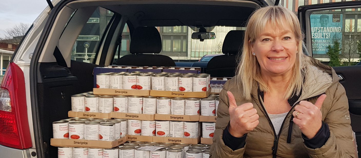 Freemasons and volunteers lookback at four years of foodbank collections