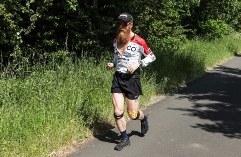 Record-breaking athlete on epic 102-day swim, cycle and run challenge