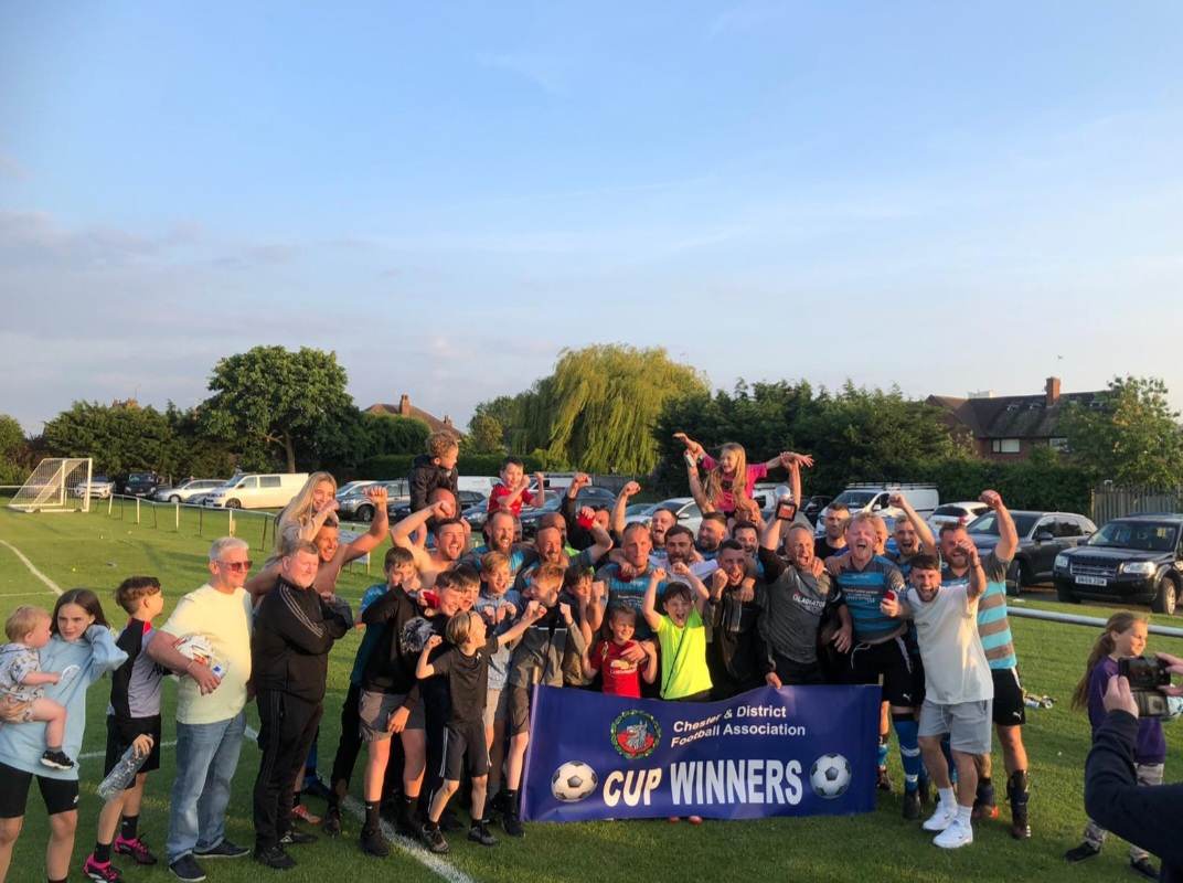 Lache Vets double winners in the Chester and Wirral Football League