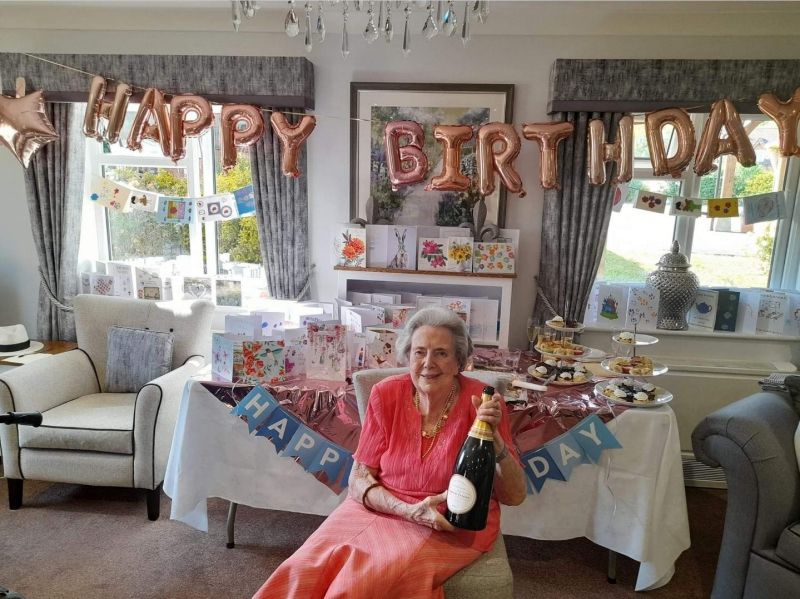 Marion is 103... thanks to good food and a G&T in the evening