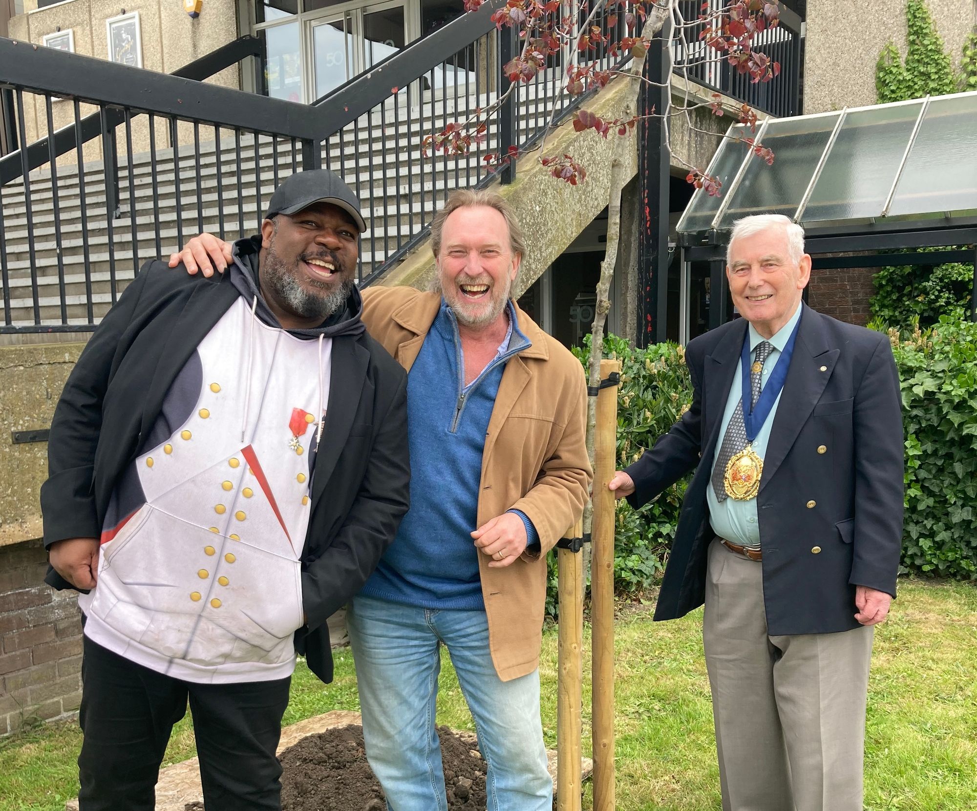 Aldershot's Princes Hall celebrated 50th anniversary with tree planting