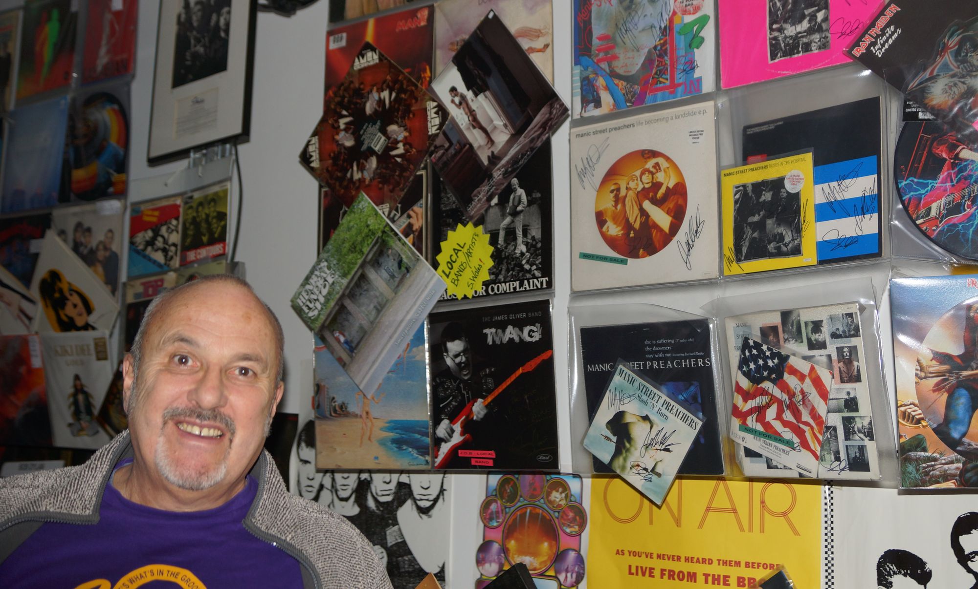 Blackwood record shop owner creates unique collection of every major Welsh band since the 1960s