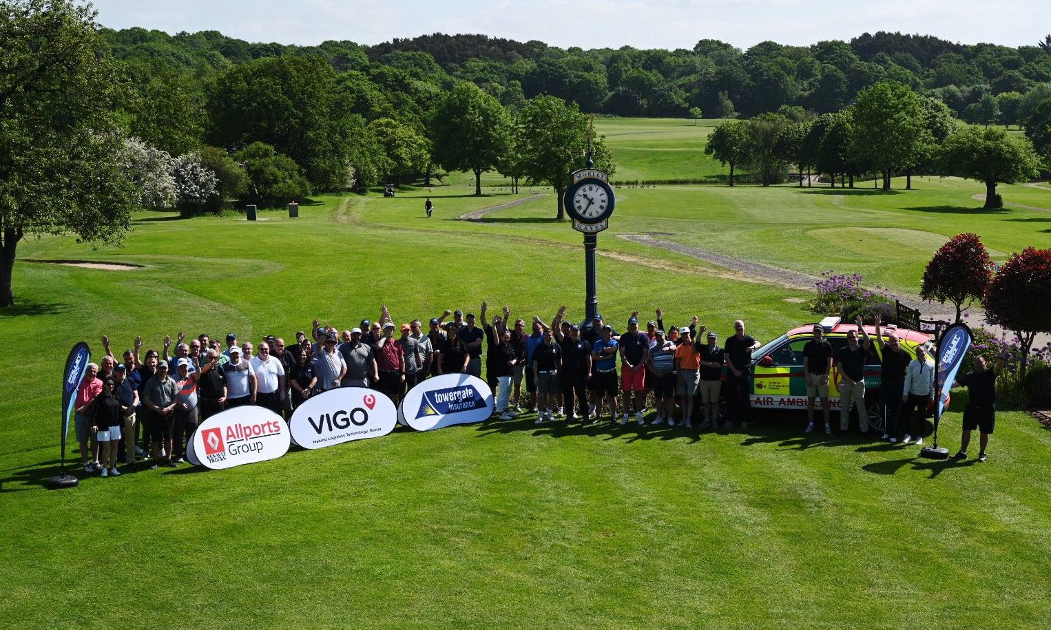 Air ambulance can fund four missions thanks to firm's 'hearty' golf day