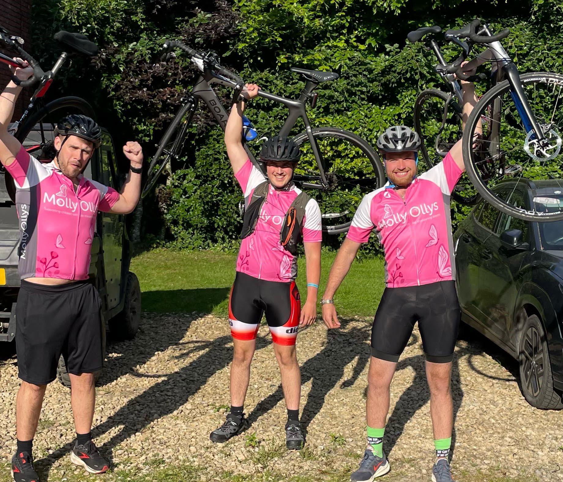 Family and friends from Redditch take on 180-mile cycle for charity
