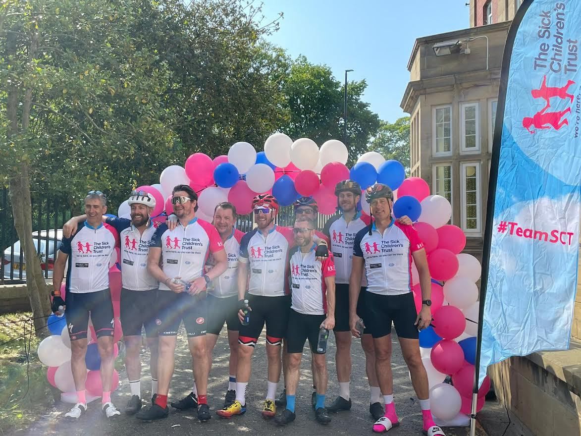 Cyclists pedal 370 miles to raise money for The Sick Children's Trust