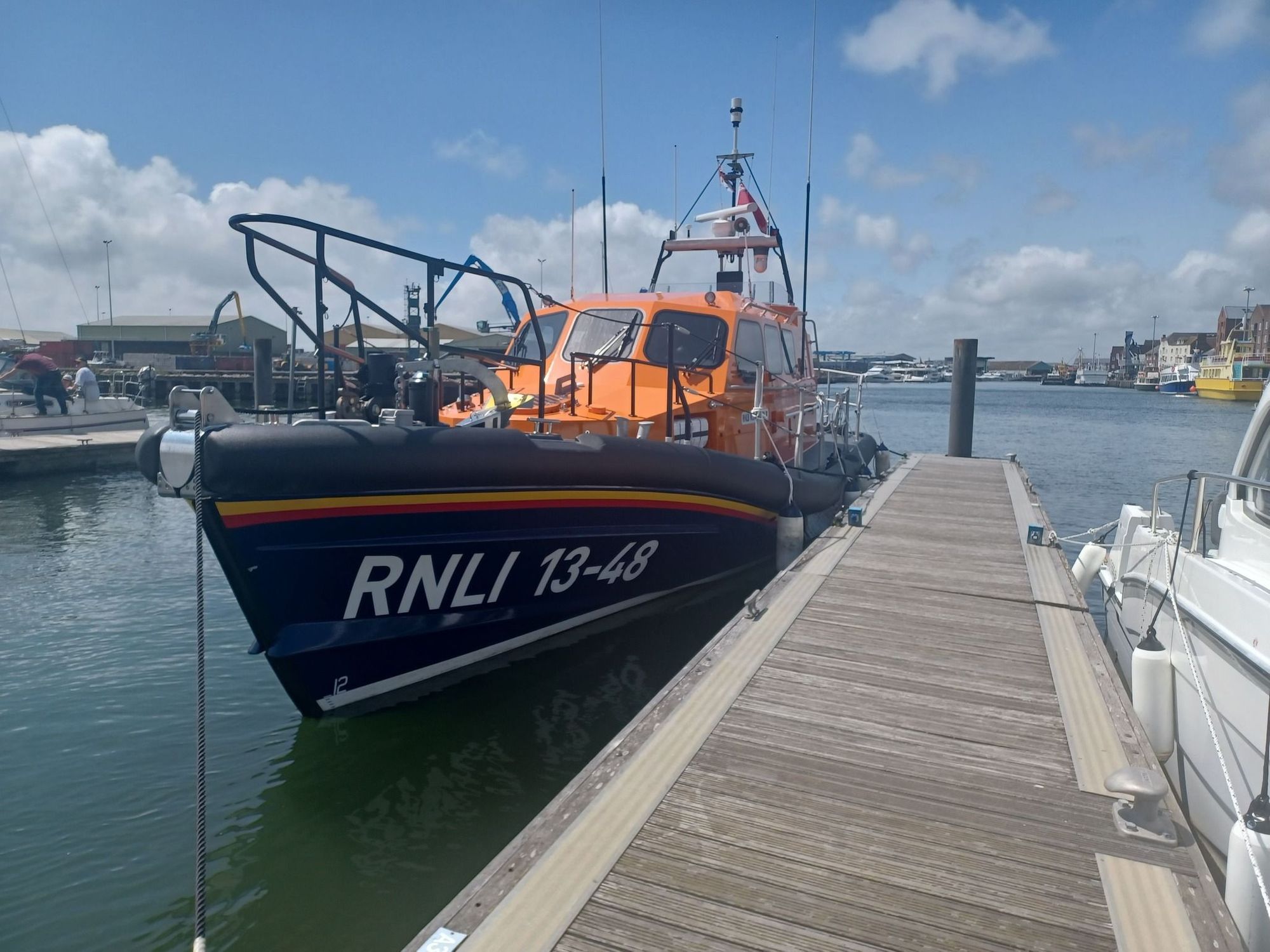 New Quay RNLI lifeboat crew  bringing home new £2.5m lifeboat