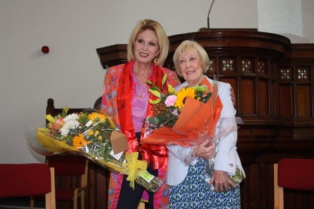 Joanna Lumley presents SSAFA volunteer with award for her tireless work