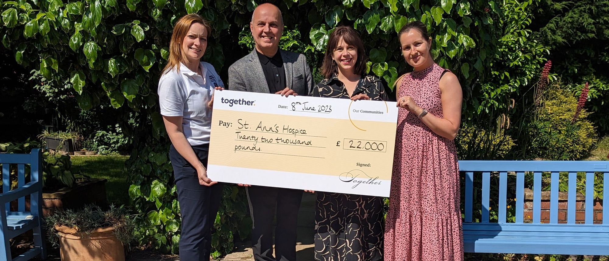 Cheadle company donates over £20,000 to St Ann's Hospice