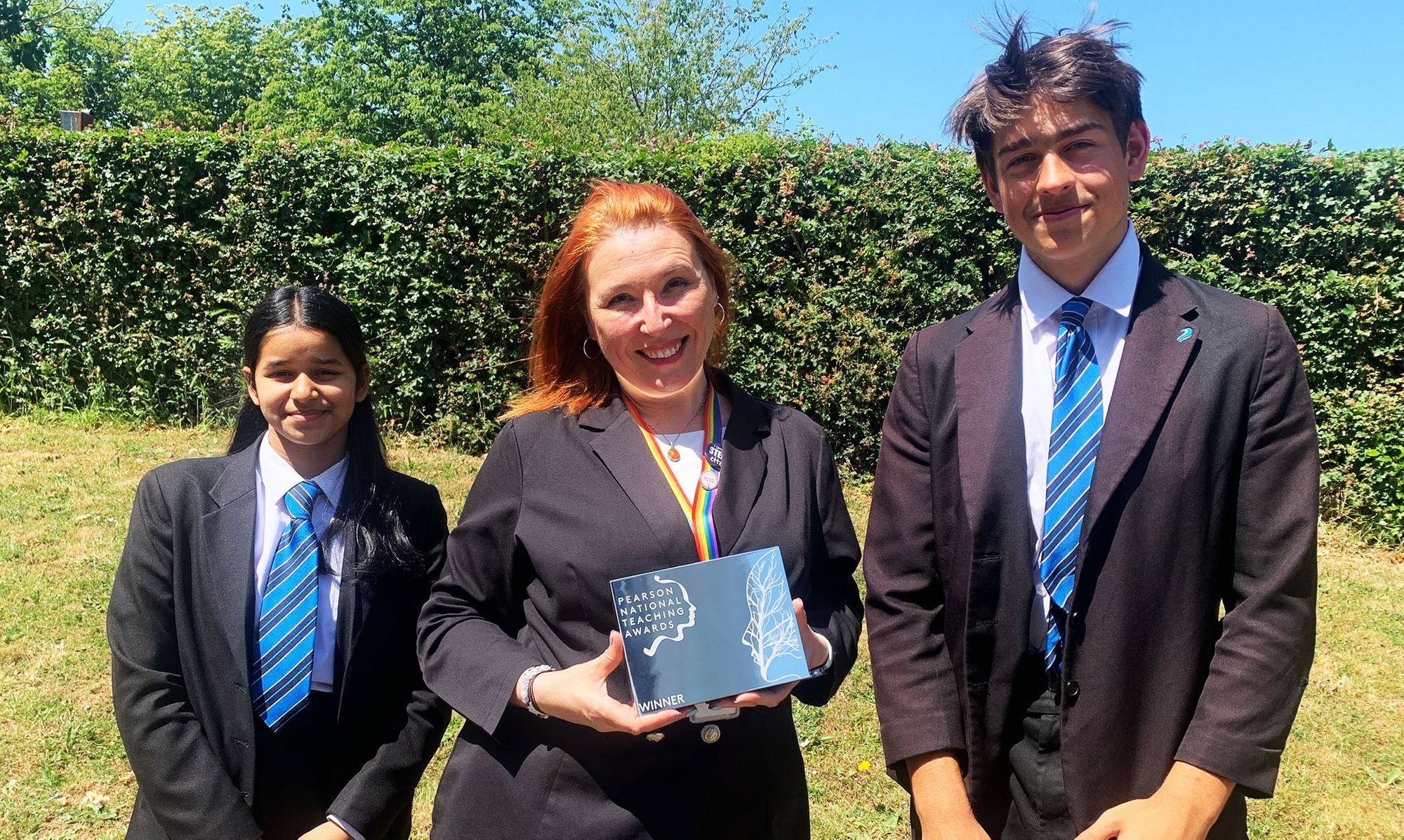 Computing teacher at school where pupils can play and design digital games wins award