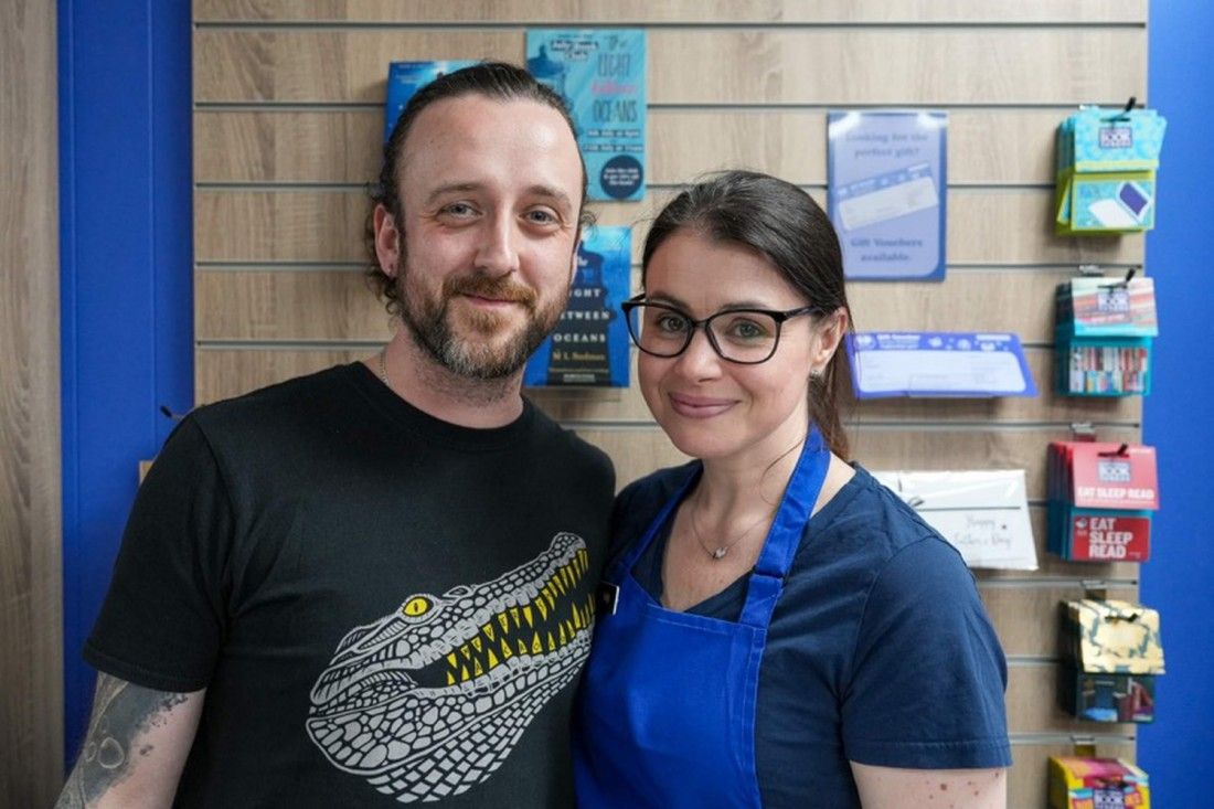 Start-up loan turns dream of owning bookshop into a reality for Romiley couple