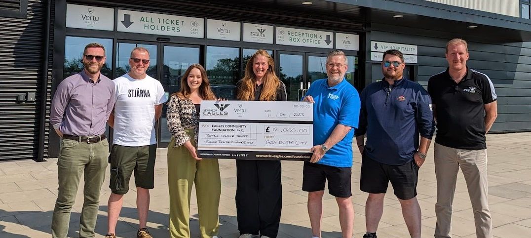 Newcastle Eagles Foundation and the Teenage Cancer Trust benefit from golfer's sporting skills