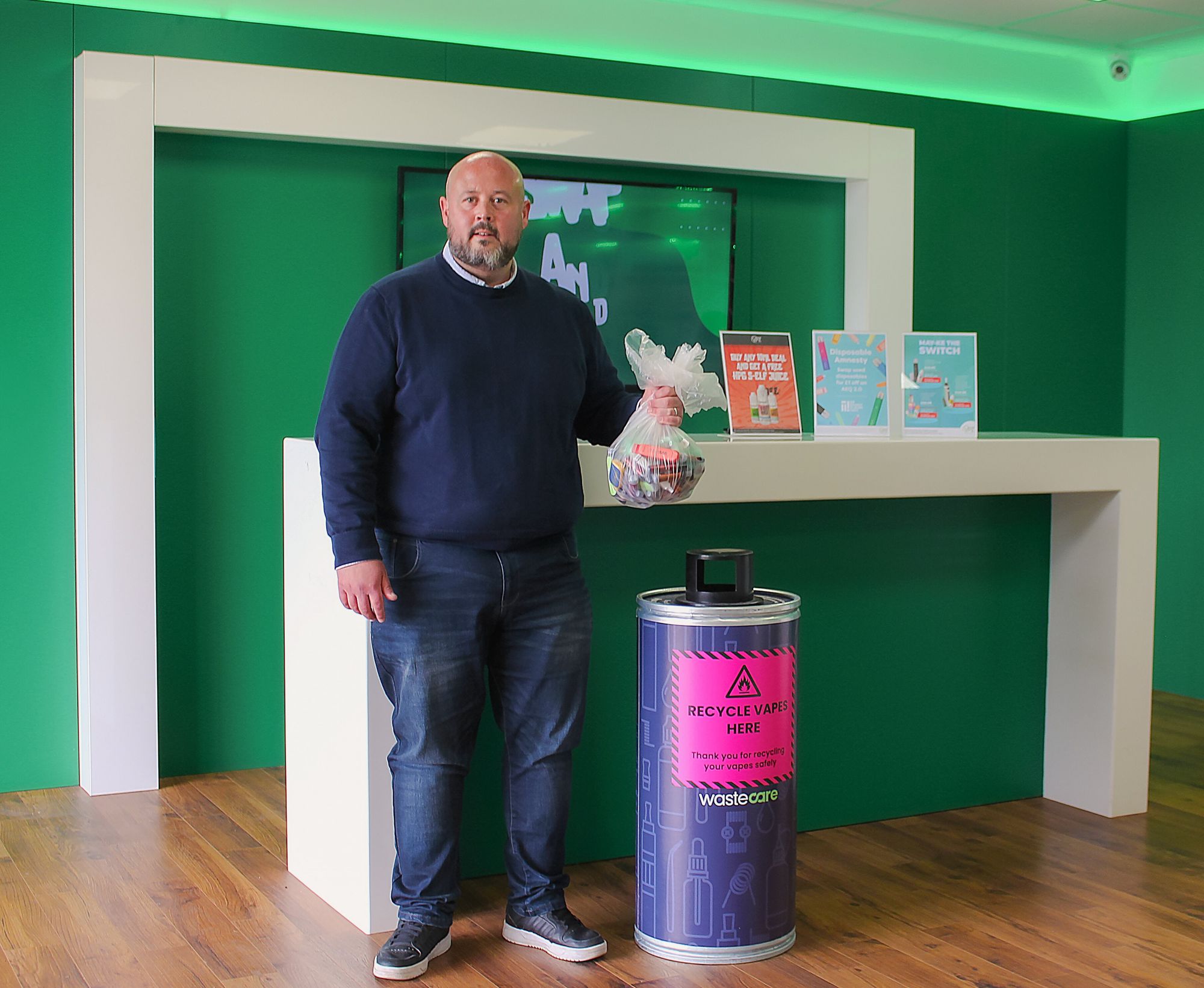 Vape recycling service is launched in Ayr