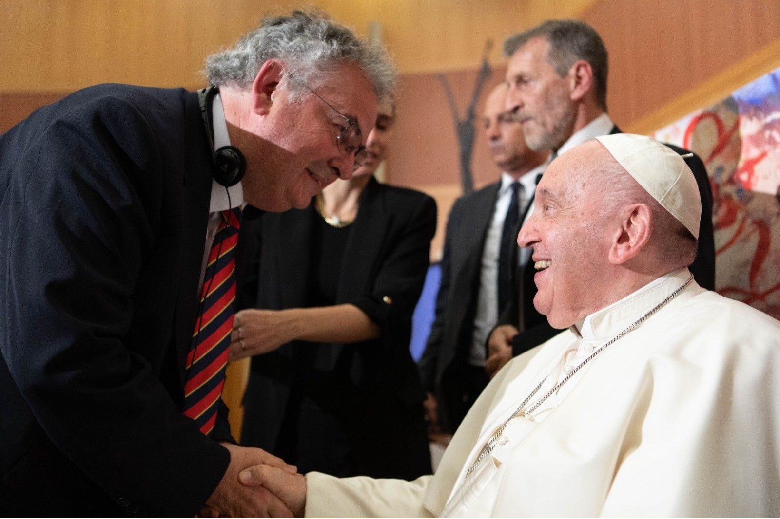 University vice-chancellor meets Pope Francis at the Vatican