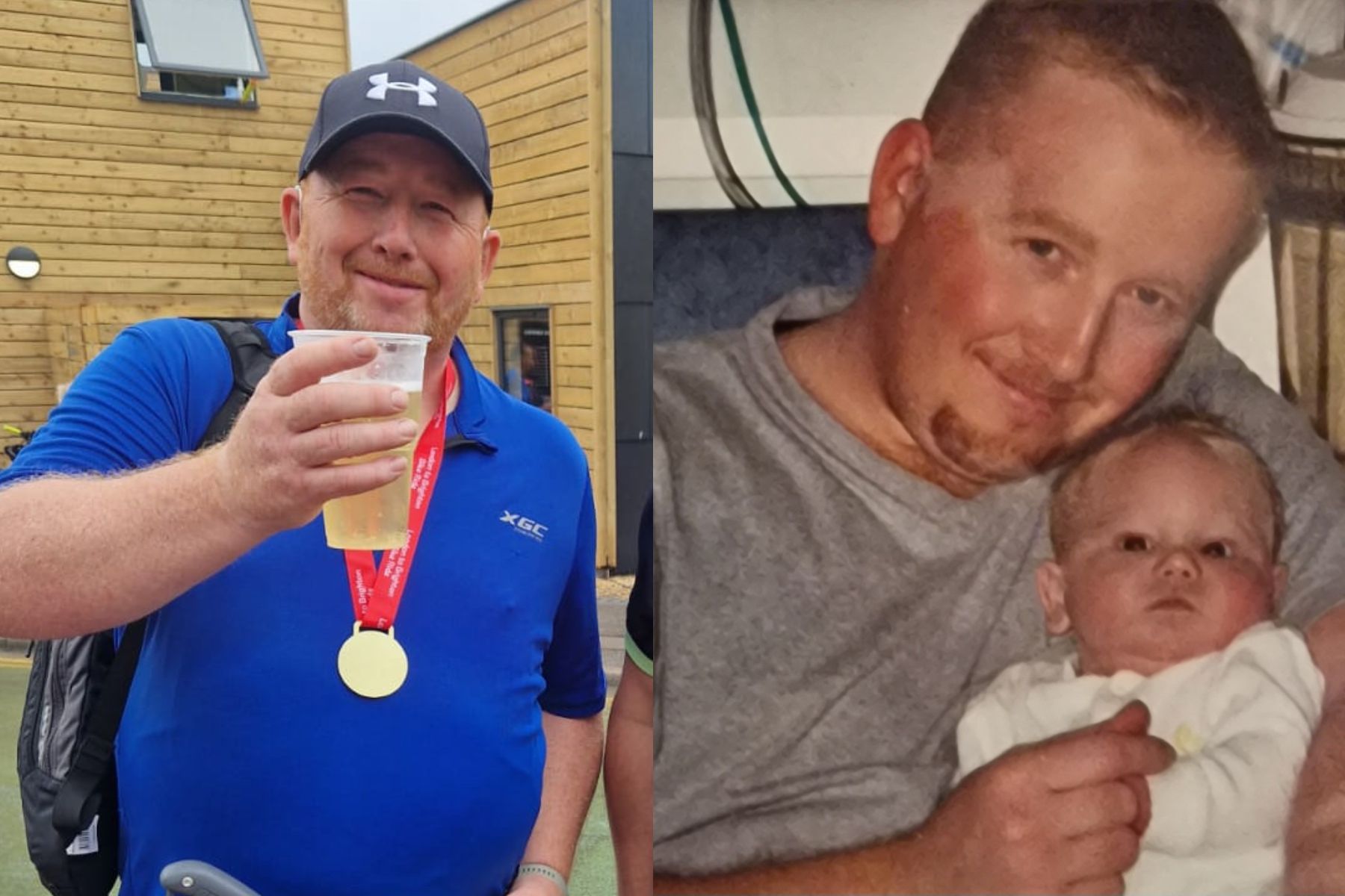 Dad whose toddler died before he could have heart transplant completes 54-mile cycle in his memory