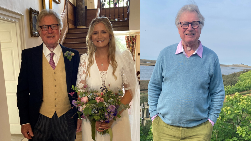 Dad whose voice box was removed due to cancer gives speech at daughter’s wedding after learning to talk again