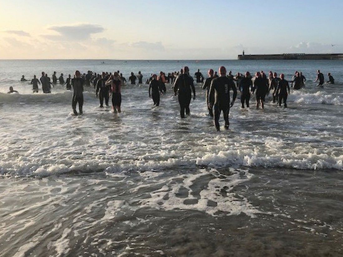 Folkestone's popular triathlon offers categories for all abilities